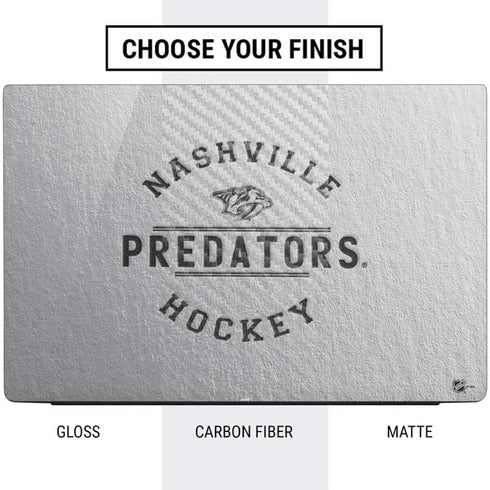 NHL Nashville Predators Black Text Dell Vostro Skin